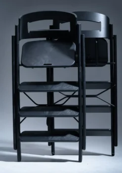 Hochstuhl 'Klapp' Recycelter Kunststoff Charcoal Black