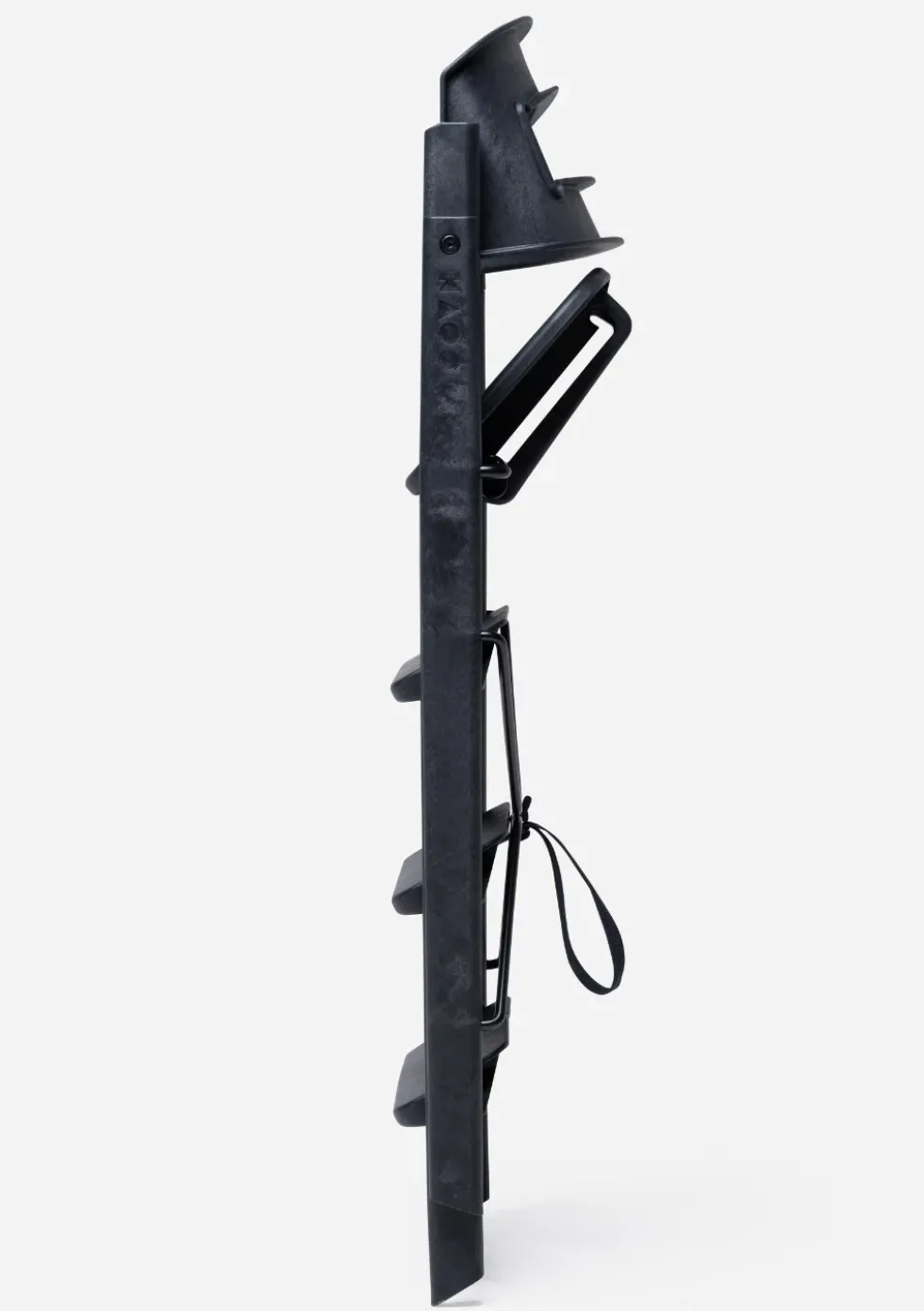 Hochstuhl 'Klapp' Recycelter Kunststoff Charcoal Black