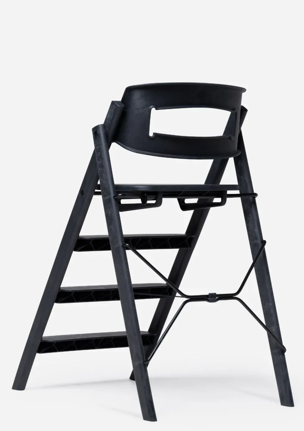 Hochstuhl 'Klapp' Recycelter Kunststoff Charcoal Black