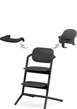 Hochstuhl 'Lemo' 3-in-1 Set Stunning Black / Black