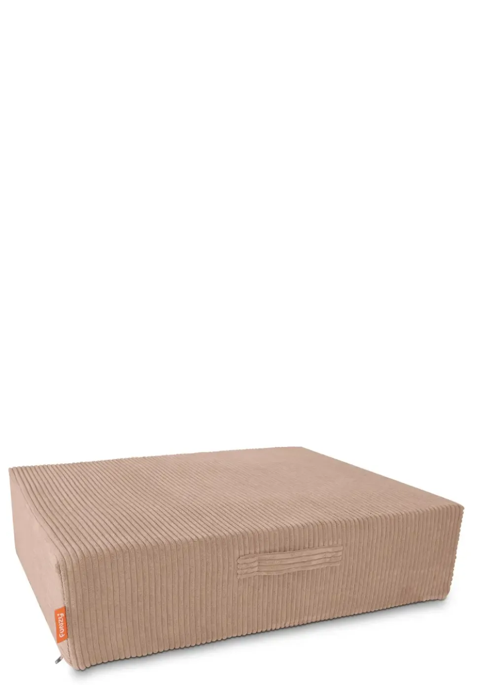 Hüpfpolster Cord Karamell Beige