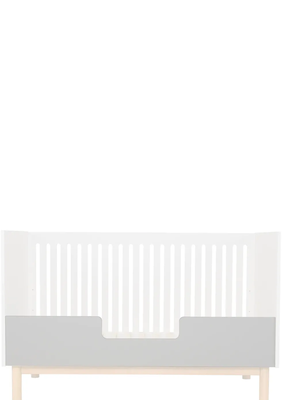 2-in-1 Babybett Bank 'Mood' Weiß 140 x 70 cm