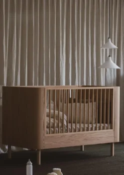 2-in-1 Babybett 'Yume' Natural Ash 140 x 70 cm