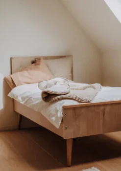 2-in-1 Bett 'Cocoon' Natural Oak 140 x 70 cm