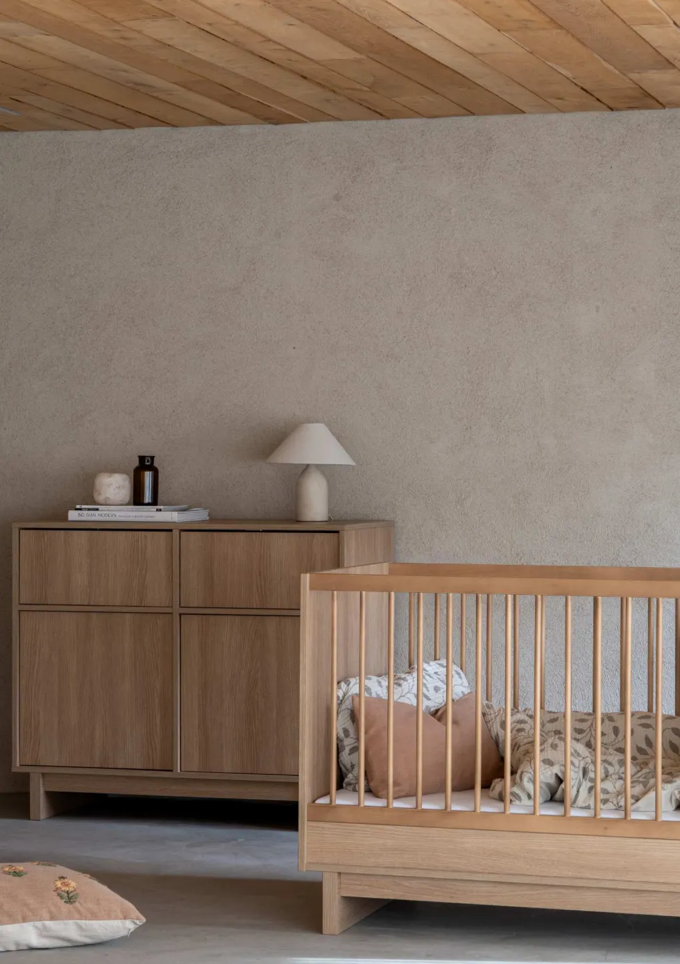 2-in-1 Bett 'Kyo' Honey Ash 140 x 70 cm