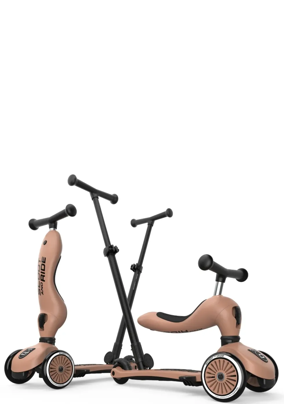 2in1 Kickboard 'Highwaykick 1 Push & Go' mocha