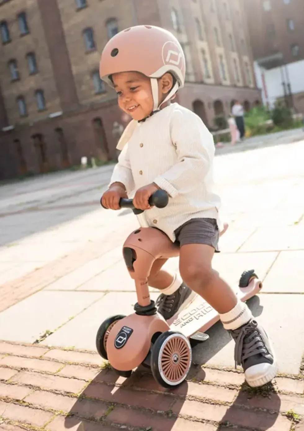 2in1 Kickboard 'Highwaykick 1 Push & Go' mocha