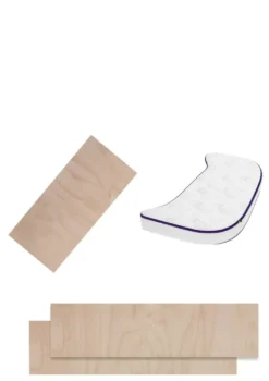 4-in-1 mitwachsendes Babybett 112-148 x 60 cm