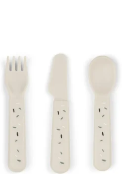 Kinderbesteck-Set 'Foodie' Confetti sand