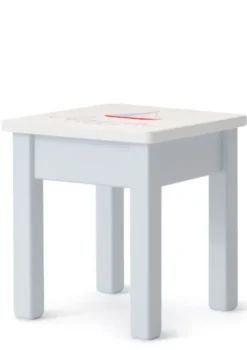 Kinderhocker hellblau handbemalt