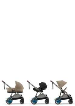 Kinderwagen 'e-Gazelle S' Taupe / Almond Beige