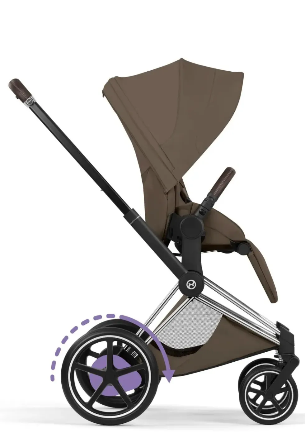 Kinderwagen-Set 'e-Priam Style' Coconut Brown