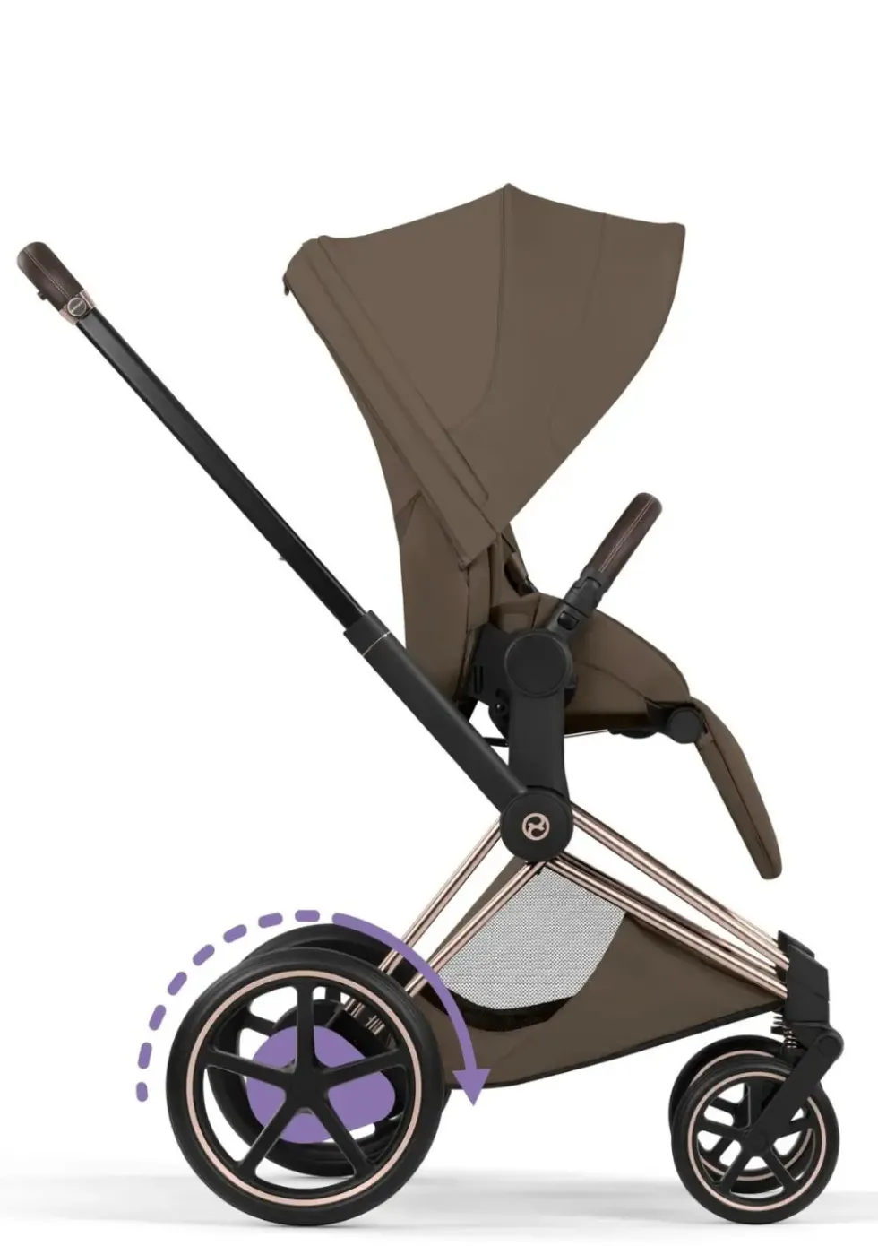 Kinderwagen-Set 'e-Priam Style' Coconut Brown