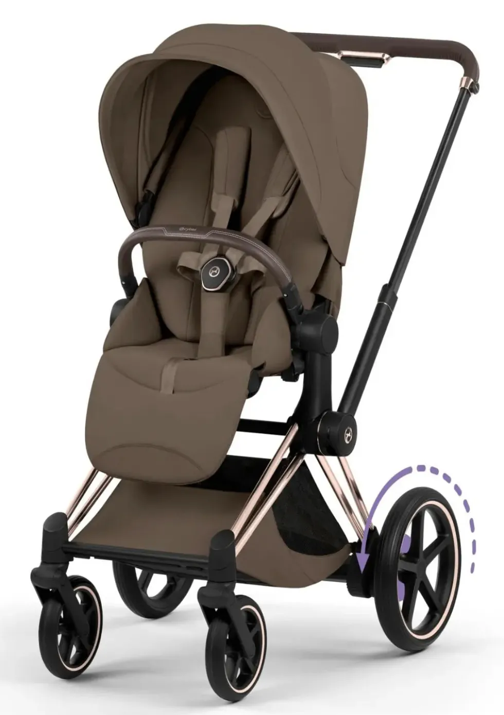 Kinderwagen-Set 'e-Priam Style' Coconut Brown