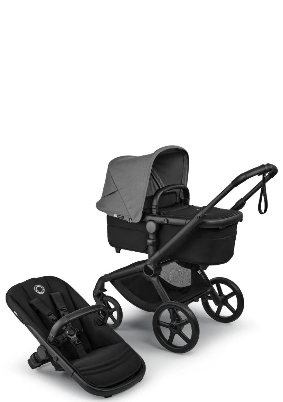 Kinderwagen-Set 'Fox 5 Renew – designed by you' Schwarz / Heritage Black