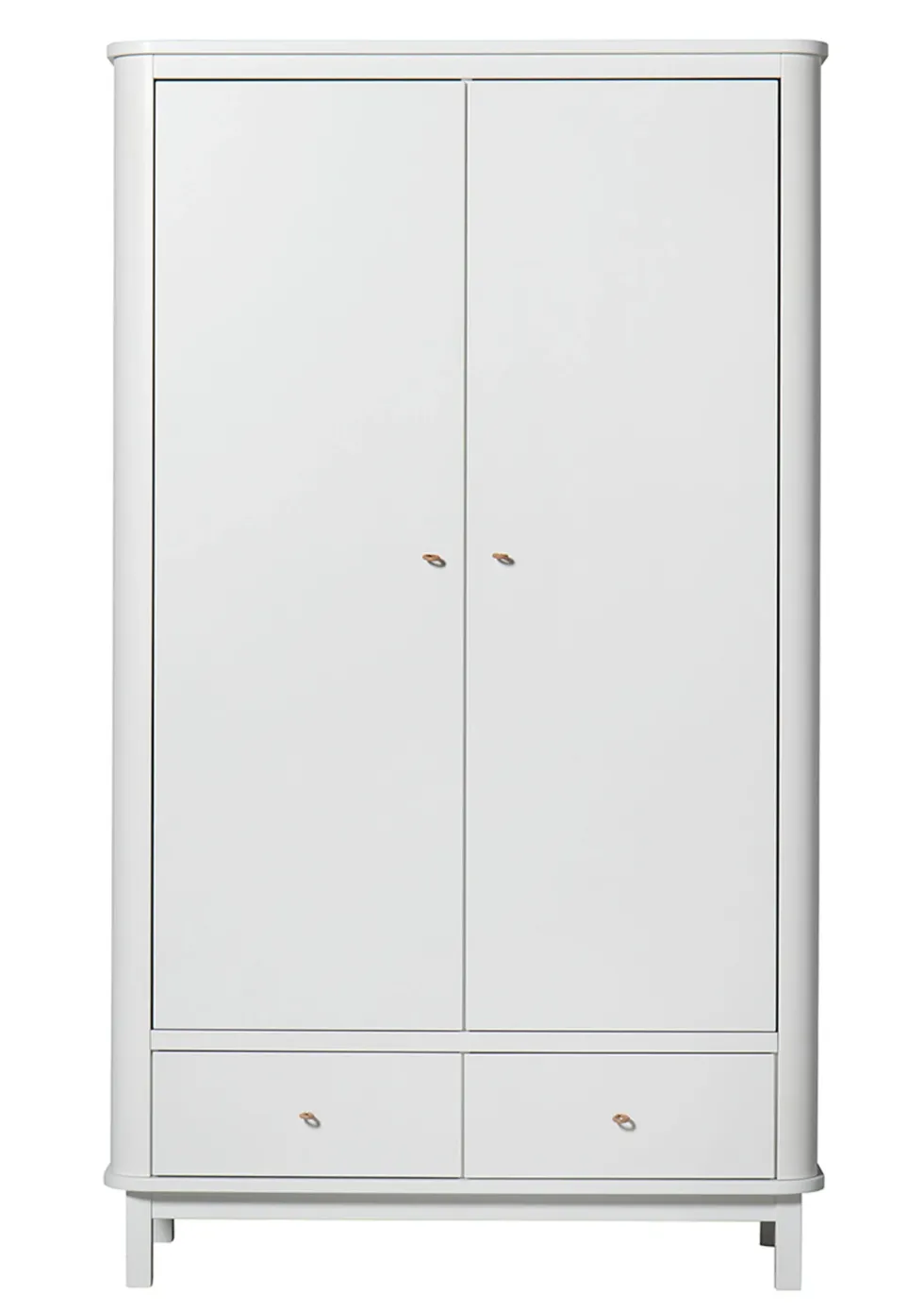 Kleiderschrank 'Wood' 2-türig weiss