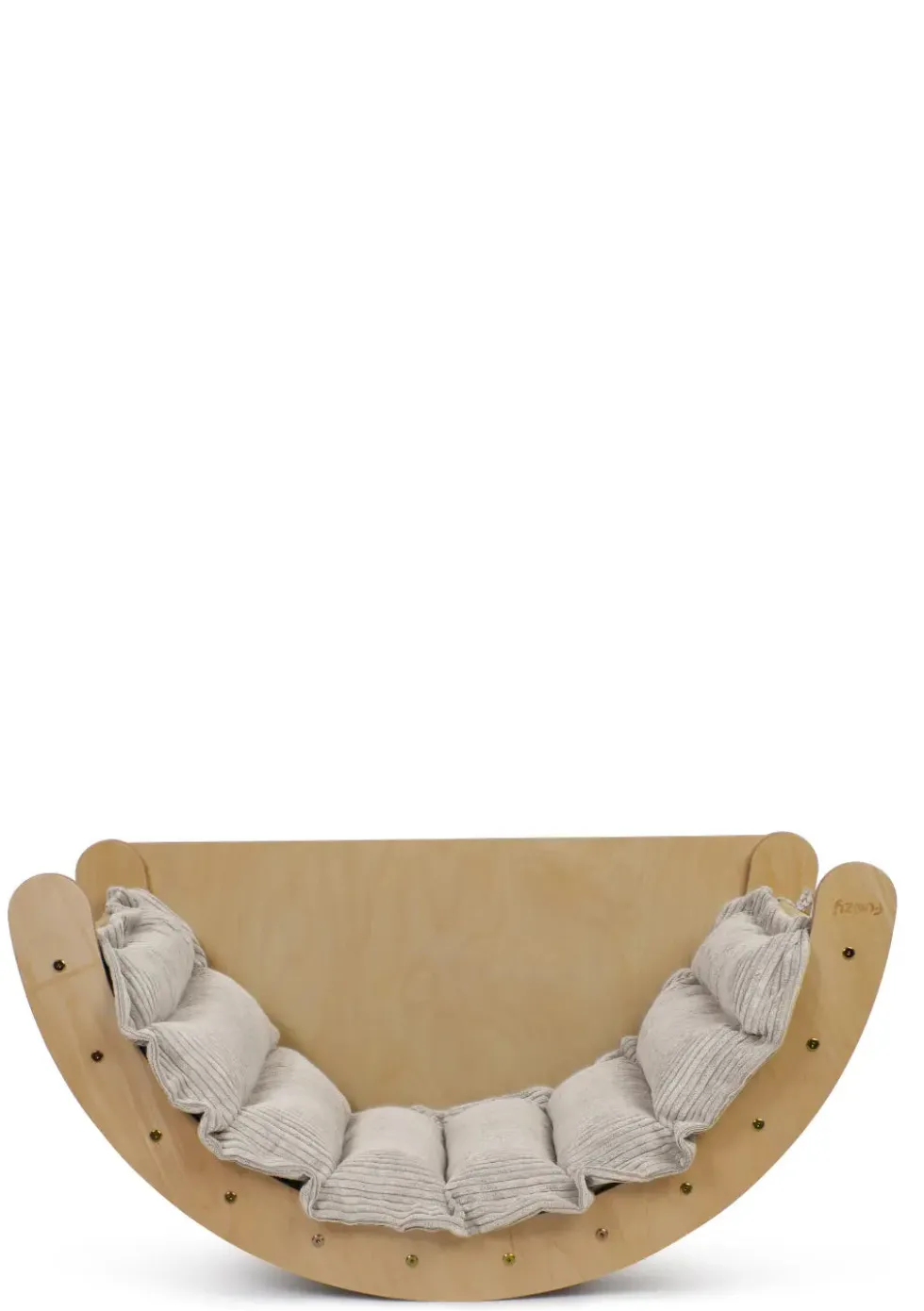 Kletterbogen Birke Natur inkl. Kissen Cord Creme Beige