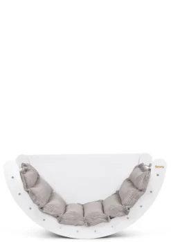 Kletterbogen Birke Weiß inkl. Kissen Cord Koala Grau