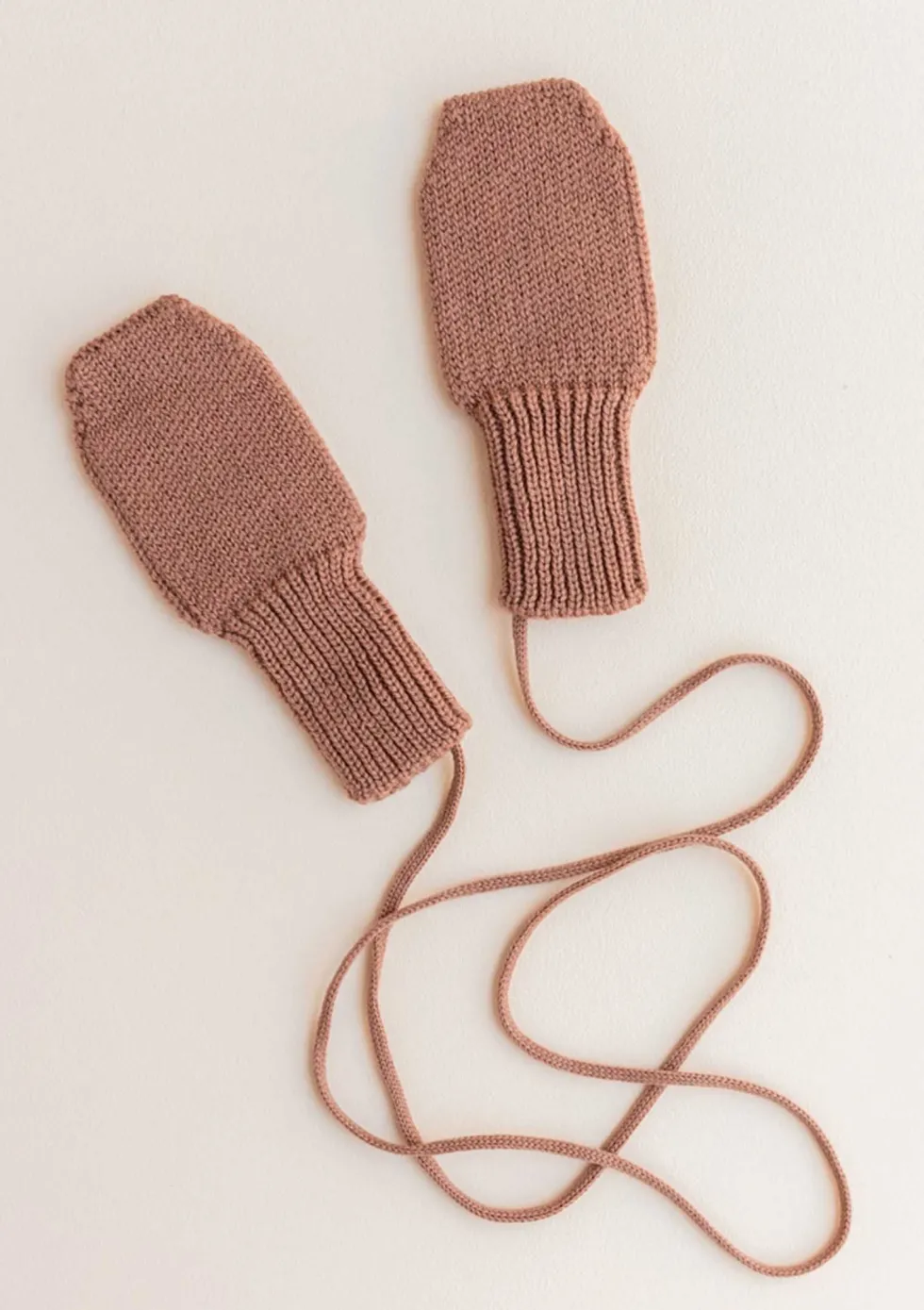 Merino Fäustlinge Terracotta
