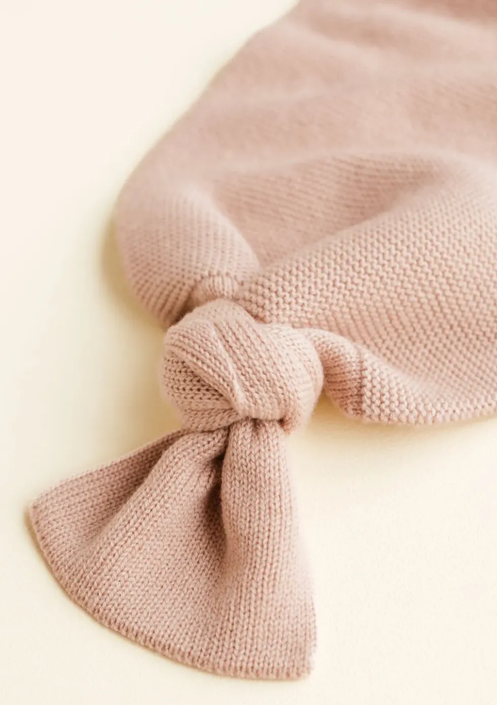 Merino Strick-Pucksack 'Cocoon' Apricot