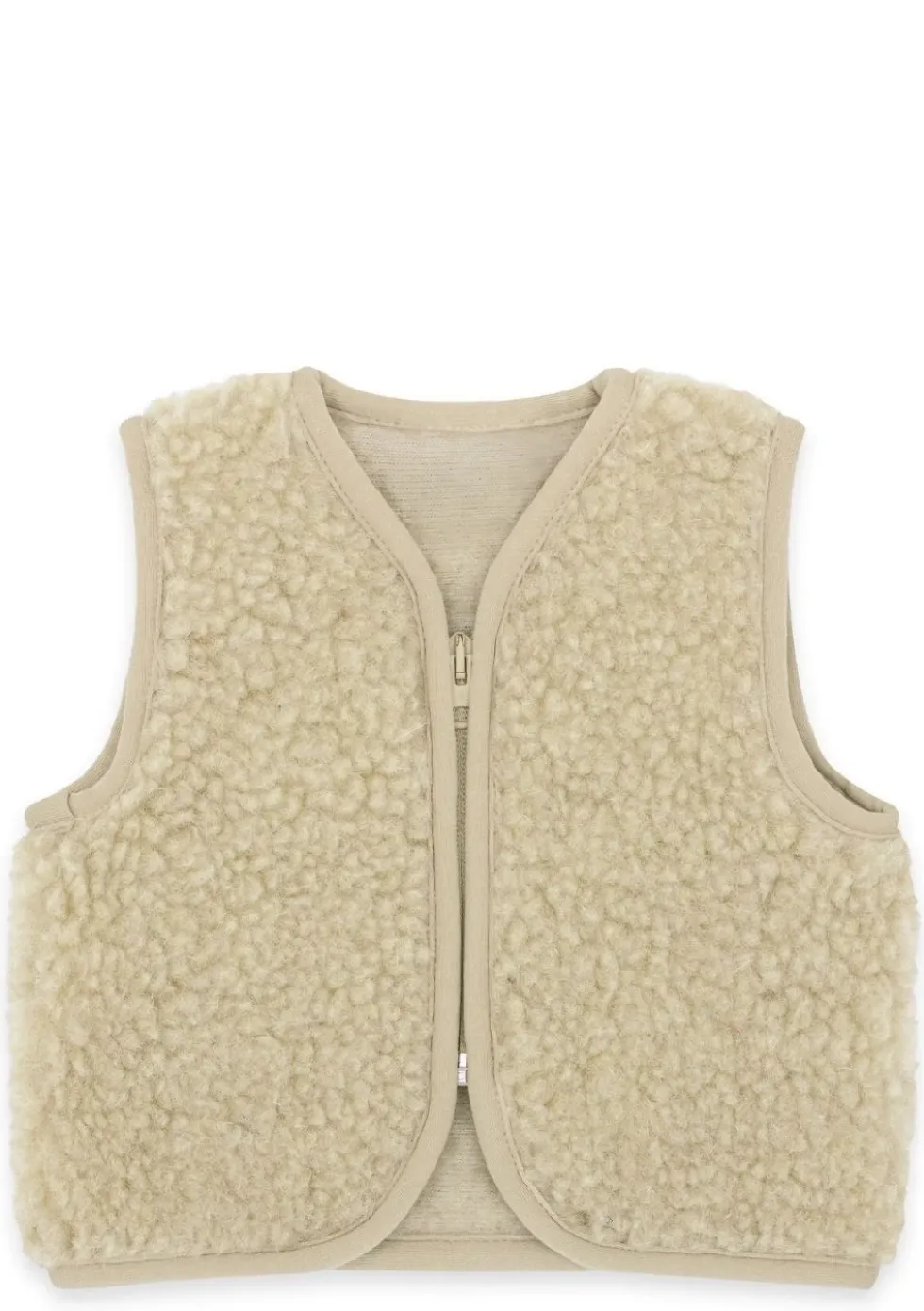 Merino Teddy Weste Essential Beige