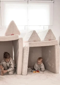 Mini Spielsofa Cord Salbei Grün