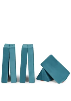Mini Spielsofa Velours Dino Türkis