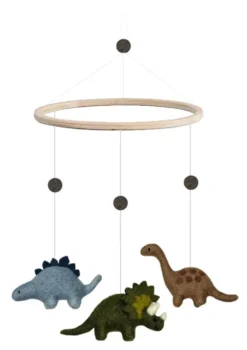 Mobile 'Dinosaur & Balls' Blue / Green