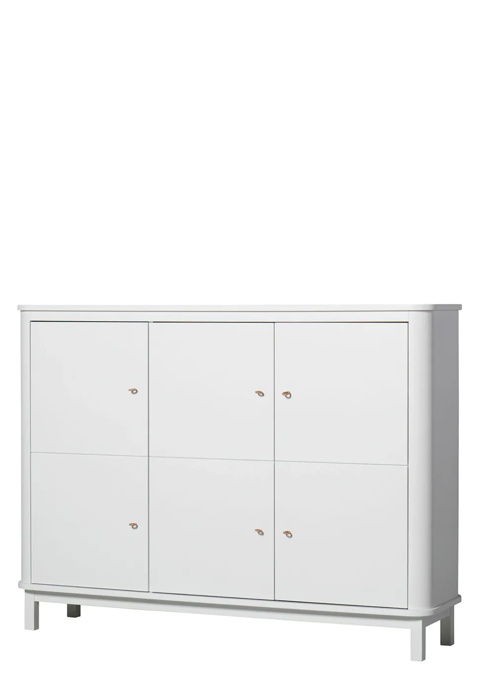 Multi-Schrank 'Wood' 3-türig weiss