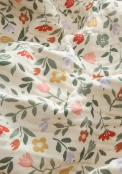 Musselin Babydecke 'Murray' Flower Market 120 x 120 cm