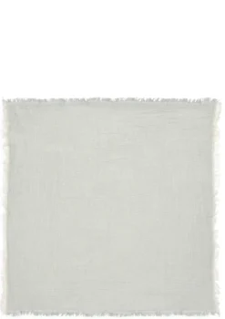 Musselin Decke 'Fringe Stripe' Sea Green 120 x 120 cm