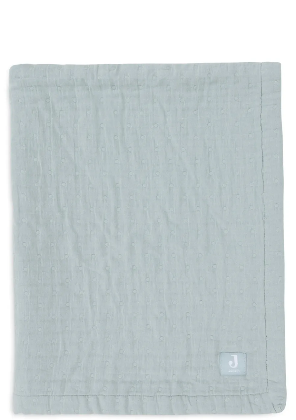 Musselin Decke Wiege 'Jacquard' Sea Green 100 x 75 cm