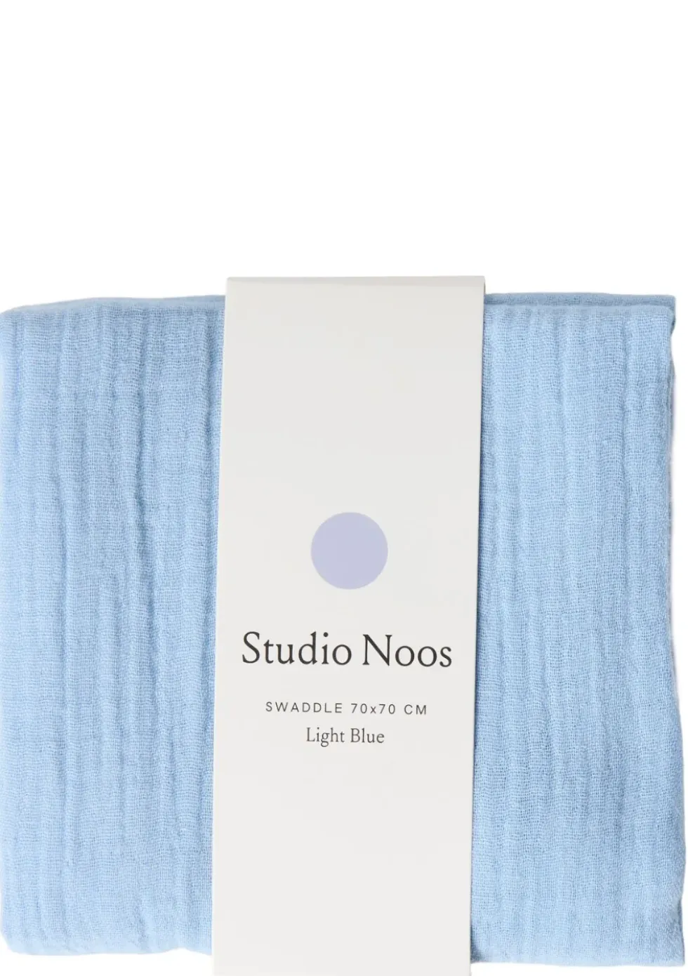 Musselin Mulltuch 'Swaddle Uni Medium' Light Blue 70 x 70 cm