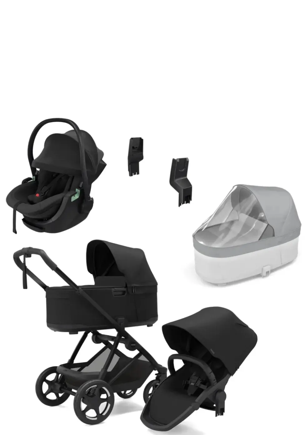 Newborn Travel Bundle 'Charm' Black