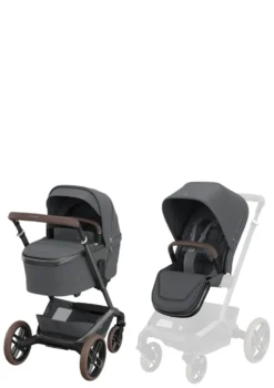 Newborn Travel Bundle 'Fame + Coral Slide Pro' Moon Graphite