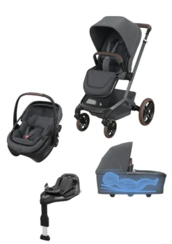 Newborn Travel Bundle 'Fame + Coral Slide Pro' Moon Graphite