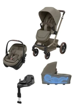 Newborn Travel Bundle 'Fame + Coral Slide Pro' Oak Truffle