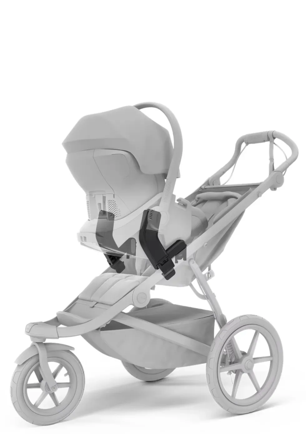 Newborn Travel Bundle 'Urban Glide 3' Tinted Taupe / Black