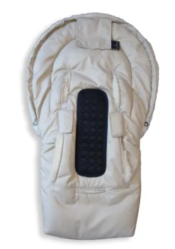 Premium Lammfell-Fußsack für Babywanne & Kinderautositz Limited Edition dune-beige