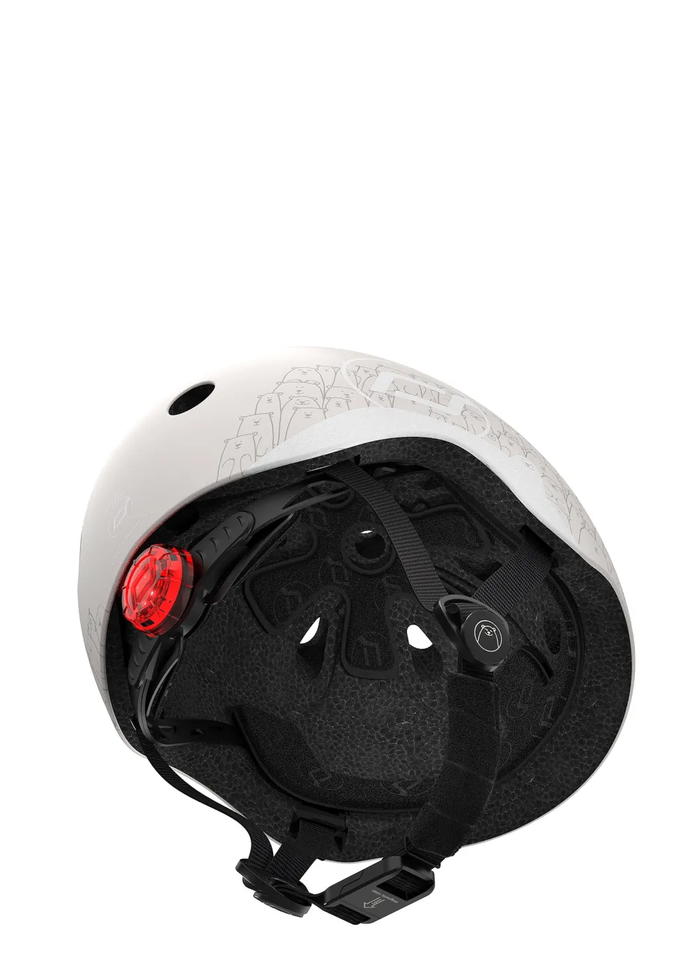 Reflektierender Helm ash grau