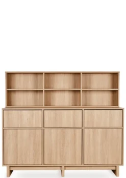 Regalaufsatz für Kommode XL 'Kyo' Honey Ash