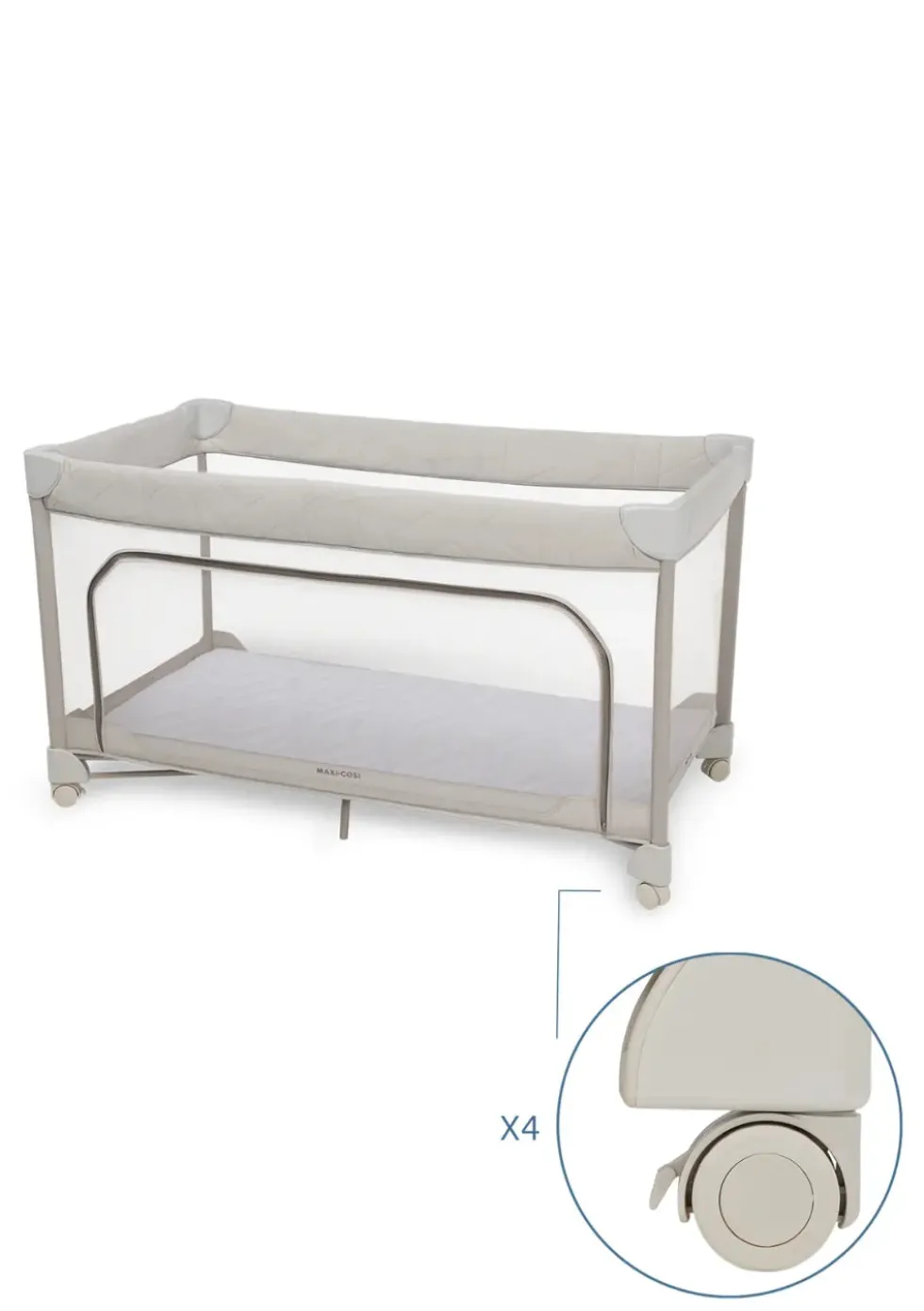 Reisebett 'Merlin' Elegance Beige 120 x 60 cm