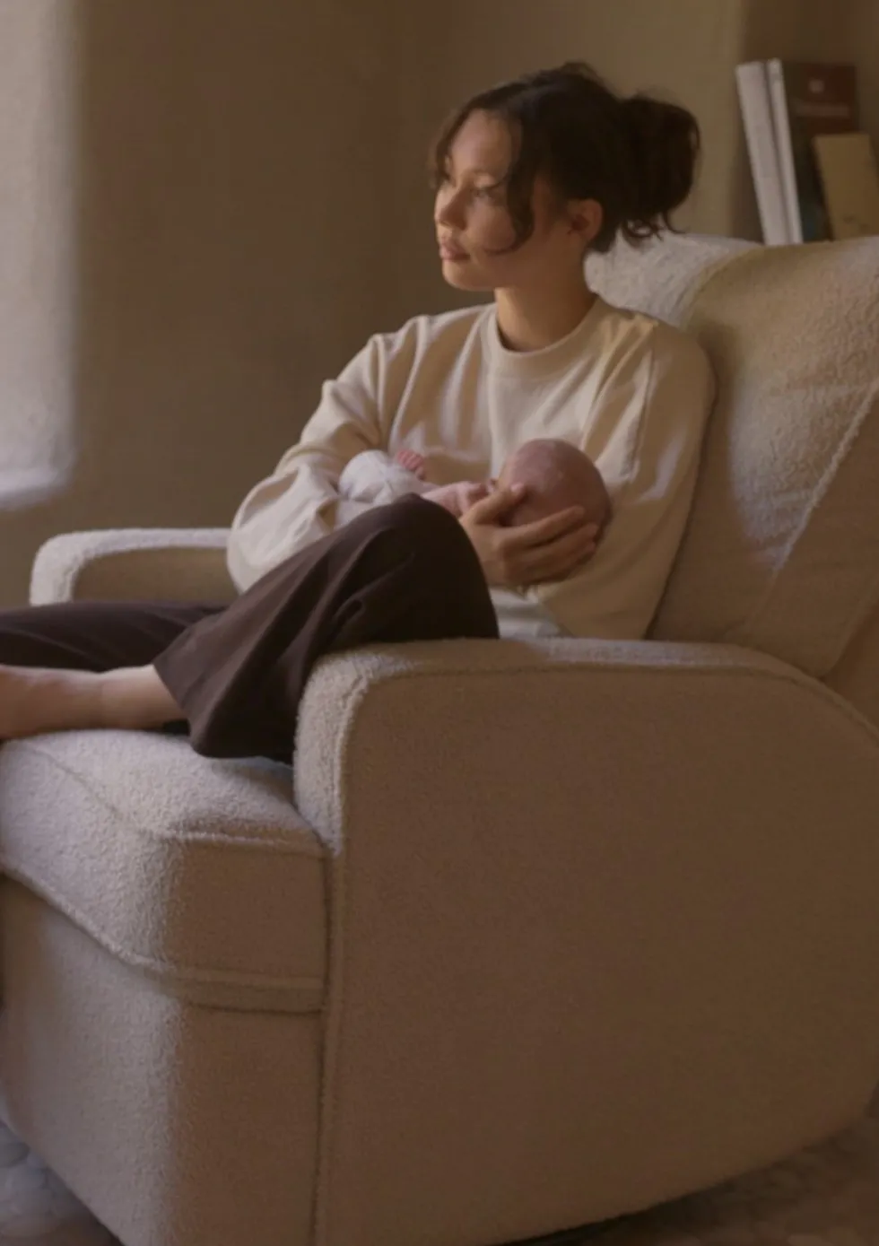 Relax-Sessel 'Swivel & Gliding Recliner' mit manueller Liege-Funktion Teddy Taupe