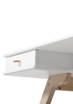 Schreibtisch 'Wood' 66 cm Weiß/Eiche