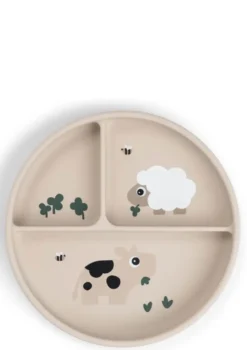 Silikon Menüteller 'Stick&Stay' Tiny farm sand