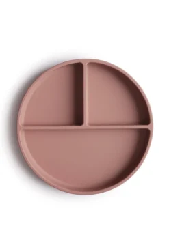 Silikon Teller mit Saugnapf Cloudy Mauve