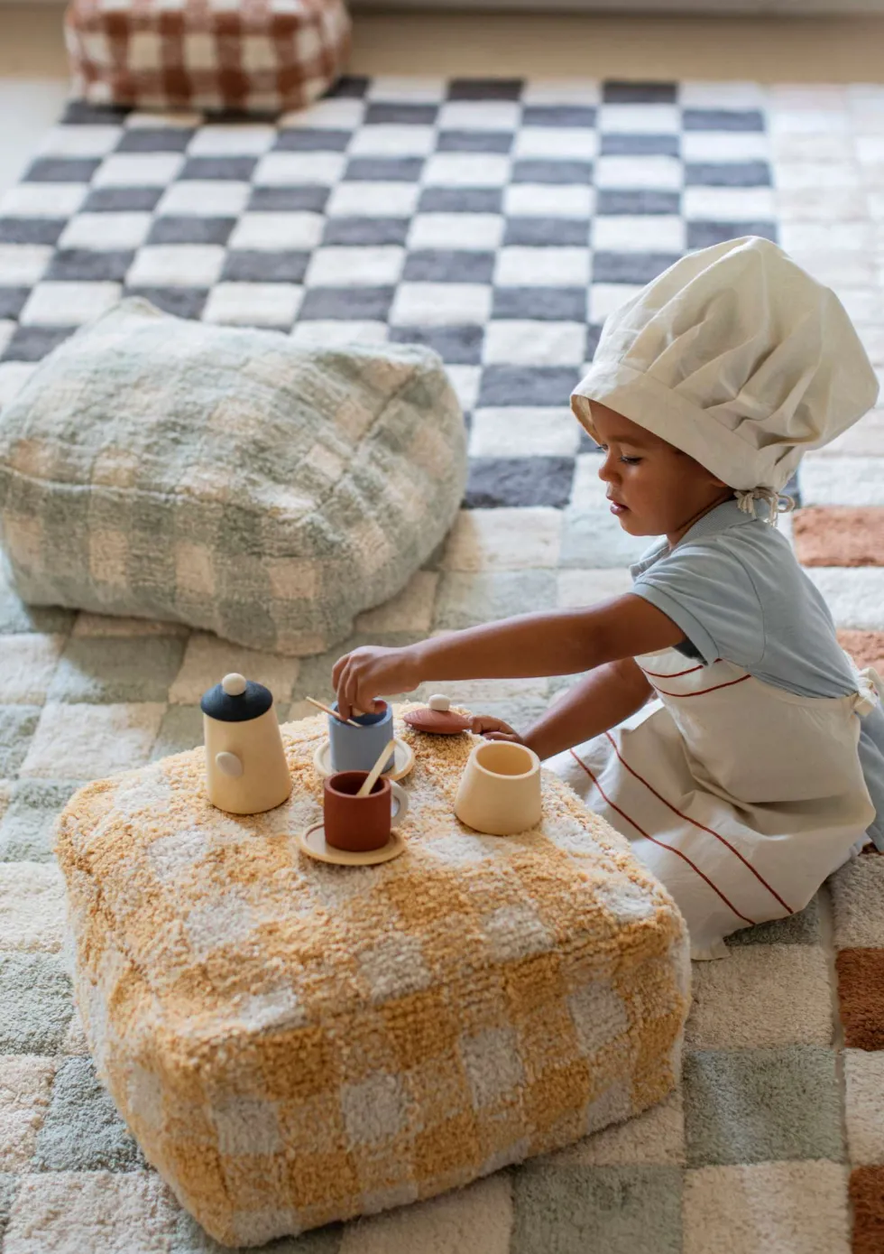 Sitzpouf 'Vichy' Honey