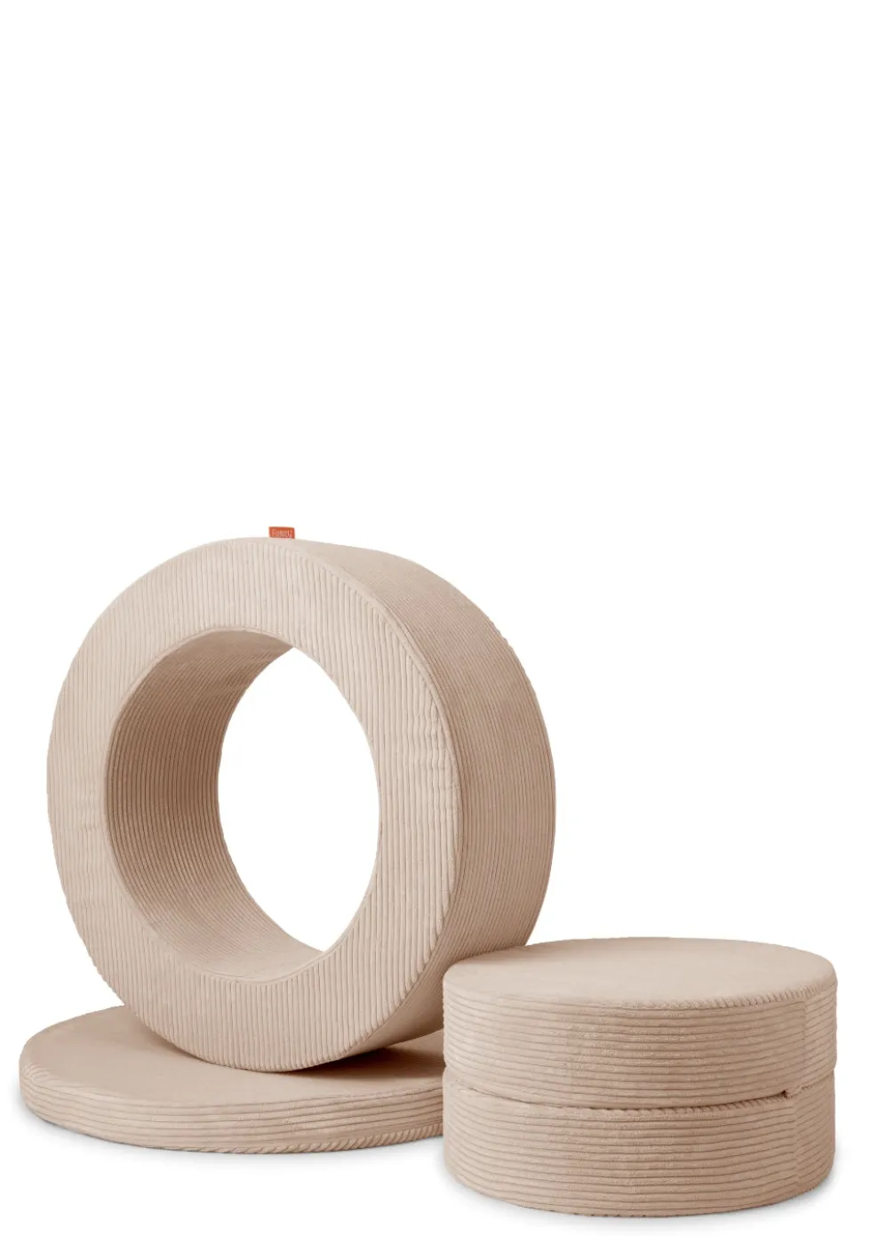 Spiel-Element 'Donut' Cord Karamell Beige
