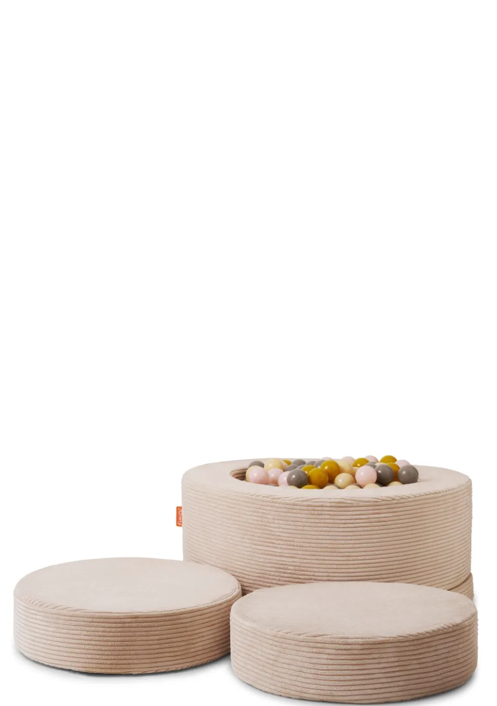 Spiel-Element 'Donut' Cord Karamell Beige