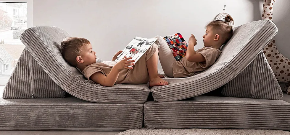 Spielsofa Cord Creme Beige